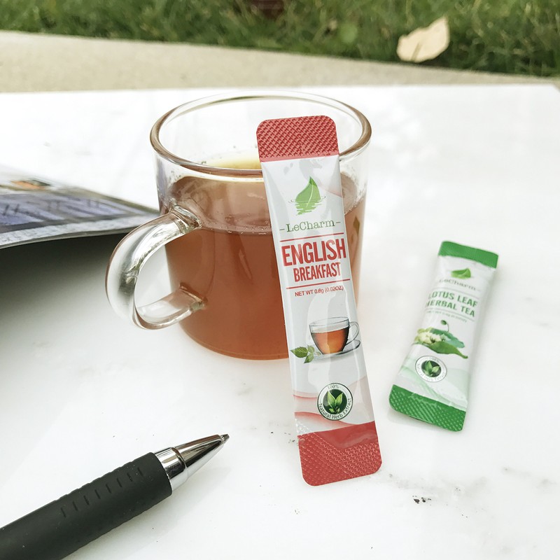 English Breakfast Instant Tea on the Go LeCharm 100% Natural