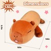 Puffpals Weighted Capybara Plush, 1.5LBS Weighted Stuffed Animal with Beads,Cute
