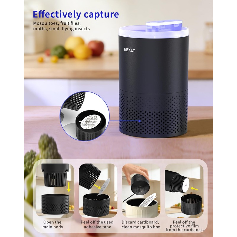 NEXLY MK029 Bug Zapper Trap Indoor in Home Mosquito Zapper