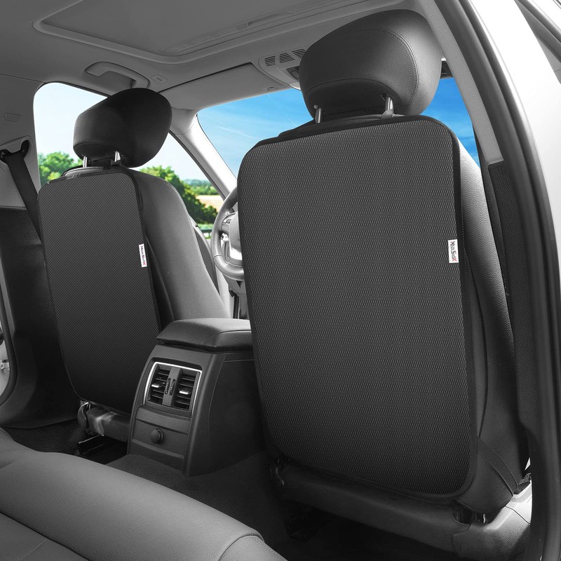 Meolsaek Kick Mats Back Seat Protector, 2Pack Waterproof Oxford Seat