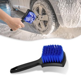 Kutyun Carpet Cleaning Brush, Car Cleaning Brush, Tire Brush Wheel Cleaner, Universal Soft Bristle Car Wash Brush Short Handle Tire Cleaner Car Accessories for Car Interior Exterior and Home