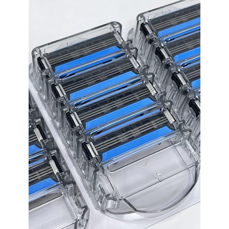 Solimo Razor Refills 3-Blade Cartridges 12ct Anti-Clog Dual Lubricating Strips