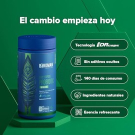 Birdman Daily Spore Probiotic | Probióticos con 10 Billones de UFC | Fórmula de Liberación Retardada y Sin Aditivos | Cápsula Vegana | Suplemento Alimenticio | 140 Porciones | 140 Cápsulas