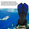 1 Pair Adjustable Swimming Fins TPR Open Heel Long Diving