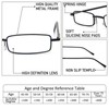 REAVEE 4 Pair Slim Pen Reading Glasses Tube Reader Glasses