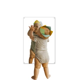 Pull and Stair Unbreakable Kids Wall Mirror - Heavy Duty Plexiglass Acrylic, Rounded Corners, Hardware Included - 1 pc Set