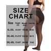 HONENNA 2 Pairs Plus Size Sheer Tights, 20D Ultra Thin