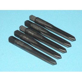Vermont ** 5 Pcs ** Vermont 3/8-24 HSS Spiral Point Plug Taps GH6 3FL Oxide Coated (USA)
