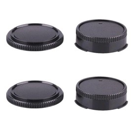 Rear Lens Cap & Body Cap Set Compatible with Canon FD Mount Lens & FL Mount Lens on AE-1P F-1 AV-1 A-1 AE-1 T-80 Camera (2 Pack)