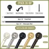 TANGWIN 2 Pack Black Curtain Rods for Windows 48 to