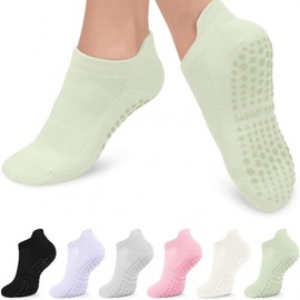 Yoga Pilates Dance Sports Non-slip Anti-slip Cotton Socks - Free Size 34-39/Purple 20ea
