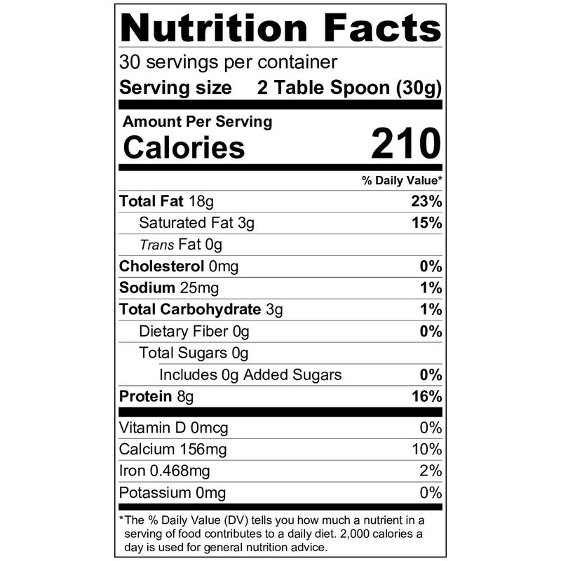 Tazah Premium Lebanese Tahini Extra 2 Pound 32 Ounce Jar