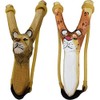 NatureLaunchers - Hand-Carved Wooden Animal Slingshot Set - 2 Pack
