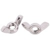 M6-1.0 (25 pcs) Stainless Steel Wing Nuts, 304 Stainless Steel