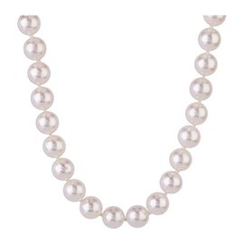 Treasure Bay Stunning 8-9mm Natural White Freshwater Pearl Necklace For Women and Girls (50)