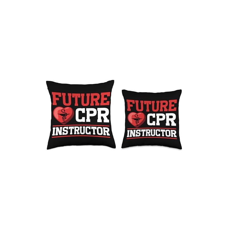 EMT Training CPR First Aid Trainer CPR Instructor Throw Pillow