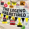 Roetyce Caution Retirement Banner Decorations