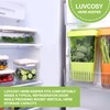LUVCOSY 2 Pack Herb Keeper, BPA-Free Plastic Herb Saver with