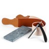 Grandslam Pro Natural Wooden Handle 420 Steel Straight Razor, 2