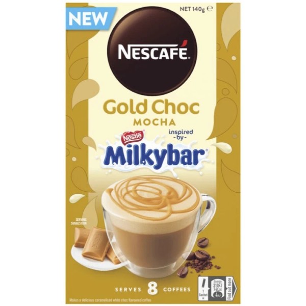 Nescafe Milky Bar Gold Choc Mocha Sachets 8 pack