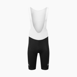 LE COL Men's Sport Cargo Bib Shorts | Padded Chamois Cycling Shorts with Gel Inserts | XS - 3XL (US, Alpha, Large, Regular, Regular, Black/White 2)