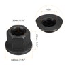 sourcing map M20 Flange Hex Nuts, 2pcs Grade 8.8 Carbon