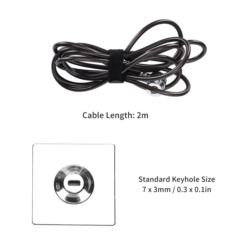 POCREATION Candado de Cable para Computadora Portátil, Candado para Computadora