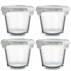 H.JSS WDJS 24 Oz Round Glass Food Storage Container, 3