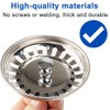 unifun Sink Strainer Basket, Drain Filter with Spigot for Eccentric