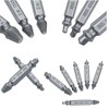 Set of 6 Tanned Screw Removal Bits, Crushed Screw Unscrewing
