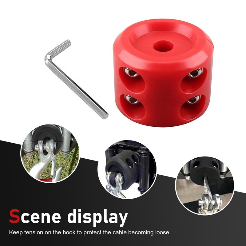 Qurbuns Winch Stopper for Cable, Rubber Winch Cable Hook Stopper,