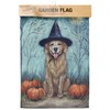Primitives by Kathy Witch Dog Garden Flag