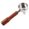 58mm Portafilter Single Head Extraction Solid Wood Handle Stainless Steel