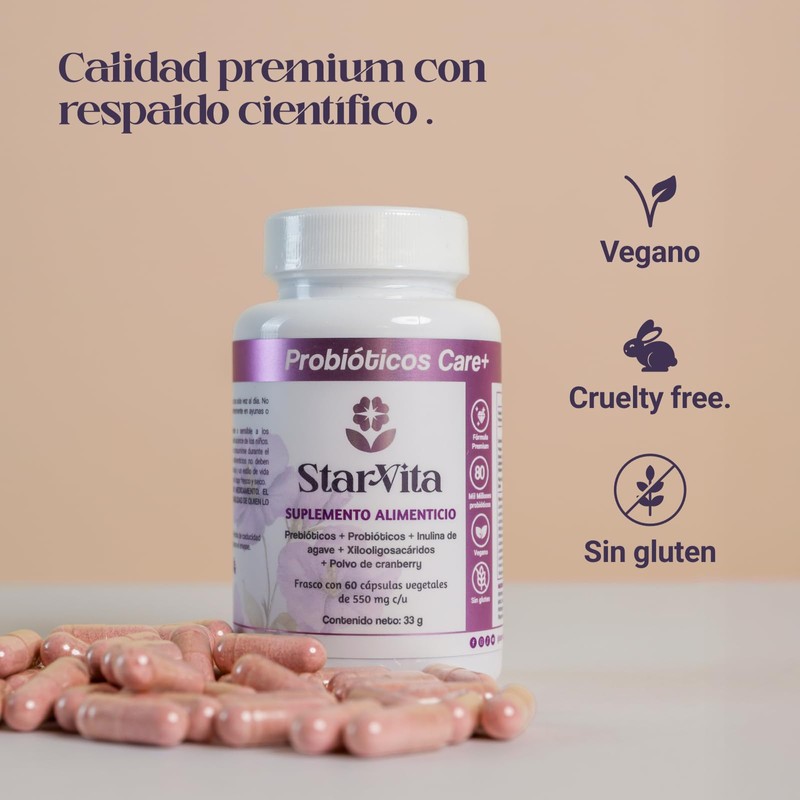 Probióticos Care+ StarVita Lab | 80 Mil Millones UFC |