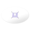 CafePress Tooth Fairy Pillow Sticker Oval Car Bumper Sticker(10-Pack)
