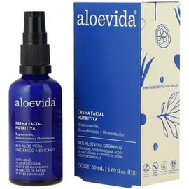 Aloevida Crema facial nutritiva 85% Aloe vera orgánico 50ml