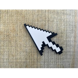 Retro Cursor 3D Printed Desktop Decoration with Double-Sided Tape – Geeky Office Decor – Made with Durable PLA – Perfect Gift for Tech Enthusiasts