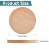 Aemygo 110 Pcs 2 Inch Round Wood Circle for Craft,