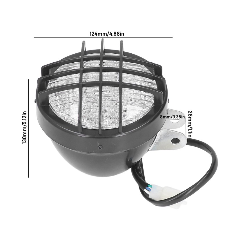 12V 8W LED Front Headlight for 50cc 110cc 125cc 150cc