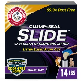 Arm & Hammer Slide Easy Clean-Up Clumping Non-Stick Multi-Cat Litter 14-38 lb   - 14 Lbs
