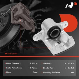 A-Premium Disc Brake Caliper Assembly Without Bracket Compatible with Scion FR-S FRS 2013-2016 & Subaru BRZ 2013-2020 & Toyota 86 2017-2020 - Rear Left Driver Side