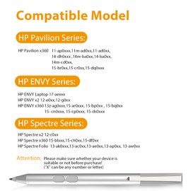 ﻿Stylus Pen for HP Pavilion x360 Touchscreen Laptop Pencil,HP Pavilion x360 11m-ad0 14M-ba0 14-cd0 15-br0;HP Envy x360 15-bp0,x360 15-cn0,X2 12-e0xx,X2 12g0xx;HP Spectre x360 13-ac0xx 15-blxxx