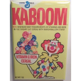 Kaboom Vintage Cereal Box 2" x 3" Refrigerator or Locker MAGNET