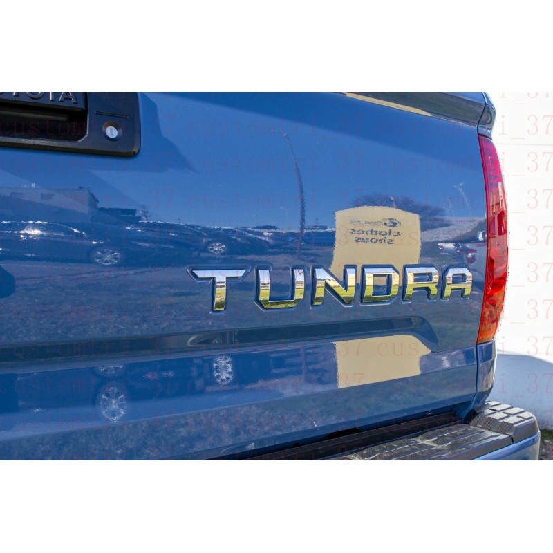 CALI TOP INC Chrome 3D Raised Tailgate Inserts Letters for