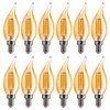 FLSNT CA11/E12 LED Chandelier Light Bulbs 40W Equivalent, Dimmable Candelabra