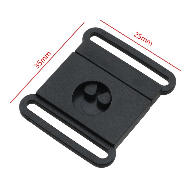 TAODAN 20PCS Badge ID Strap Thin Pull Buckle 25mm Plastic