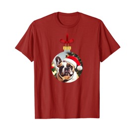 Christmas French Bulldog Ornament T-Shirt