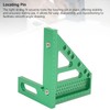 3D Carpenter's Square with Scriber, 22.5-90° Drawing Line Ruler with