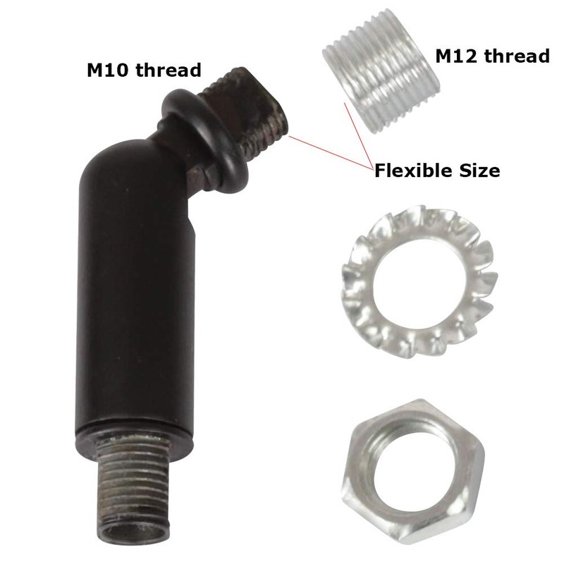 MELUCEE Black Sloped Ceiling Adapter for Chandeliers Pendant Lights 1