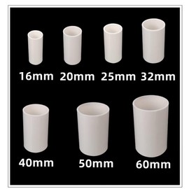 BOZONLI Electric Tube Empty Tube Electric Cable Pipe, Flame Retardant Insulated Cable Ducts, Pack of 10, 25 mm Outer Diameter, White